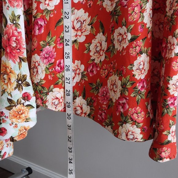 Farm Rio Patchwork Floral Printed Midi Skirt for Anthropologie Sz. Small - Picture 8 of 13